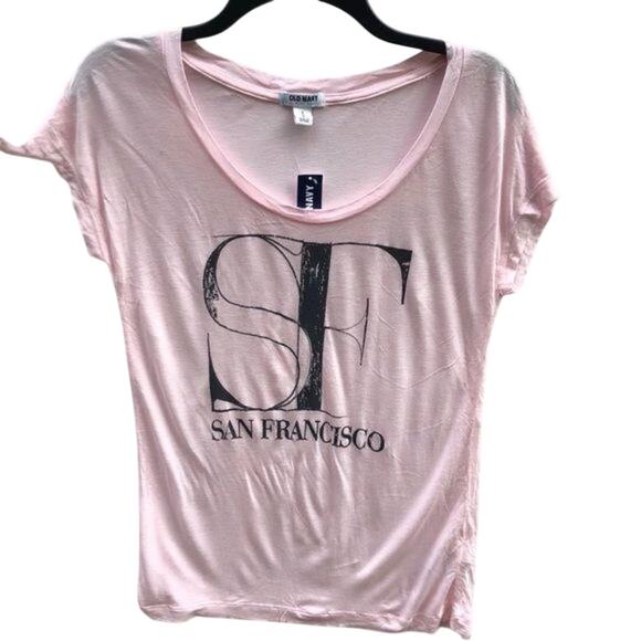 Old Navy Pink Short Sleeve Graphic Tee Size S - Picture 1 of 6